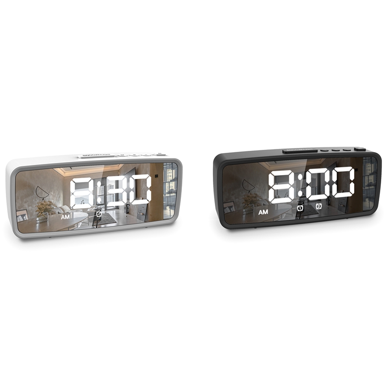 Alarm Clock For Bedroom,LED Big Display Clock, Adjustable Volume,For Deep Sleepers Kids Elderly Home Office